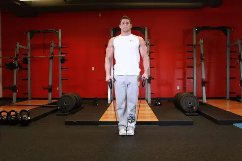 Correct form for Band Lateral Raise