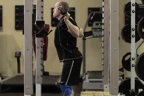 Correct form for Box Squat