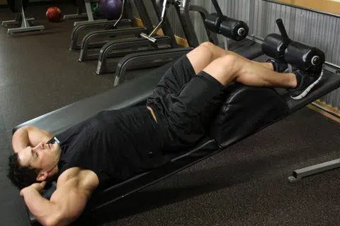 Correct form for Decline Crunch