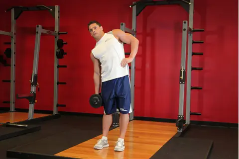 Correct form for Dumbbell Side Bend