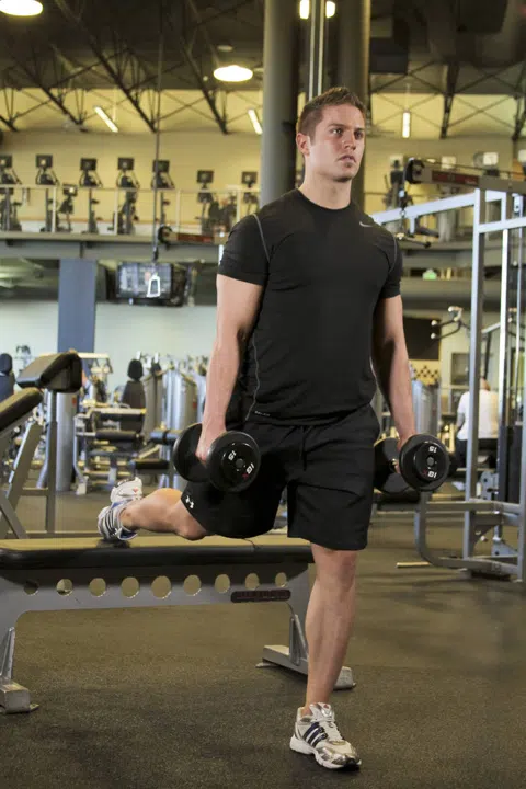 Correct form for Dumbbell Split Squat