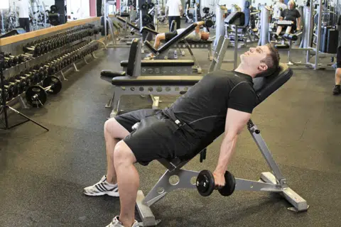 Correct form for Incline Hammer Curl