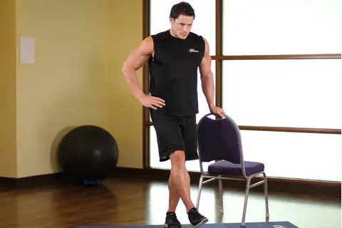Correct form for Standing Side Leg Raise